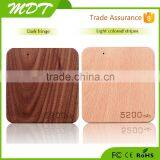 2015 Best Selling Gift Wood Power Bank 5200mah Portable Power Bank Charger of Usb Rohs Power Bank thumbnail-1
