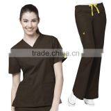 China Manufacturer TC Medical Uniform Scrub Top Sale / PolyCotton Medical Scrubs, Nursing Scrubs OEM Scrub Sets, thumbnail-5