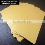 Golden PVC Blank Card