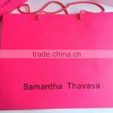 Beauitiful Peak Red Paper Packaging Bag Luxury Paper Shopping Bag With Handlle for Clothing ,shoes ,t-shirt