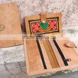 Real Goat Leather Hand Made Wallets With Hand Crafted Embossing Work thumbnail-1