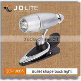 0.5W Bullet Shape Table Light, Target Adjustable Led Mini Clip Book Reading Light thumbnail-1