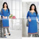 Indian Designer Salwar Kameez Cotton Printed Suitable For Summer Fully Cotton Salwar thumbnail-6