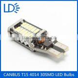 Wholesale New Desigh Free Canbus 12v T15 4014 Car Led 30 Smd Auto Bulb Led Tail Light thumbnail-4
