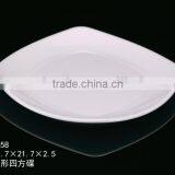 100% Mealmine A5top Food Grade Unbreakable White Melamine Elegant Plastic Plates With Custom Print thumbnail-1