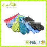 Longer 34cm Ticker 230G 3 Fingers Kitchen Silicone Oven Mitt, BBQ Gloves thumbnail-6