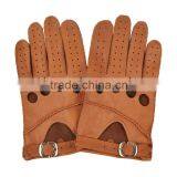 New Premium Men's Unlined Deerskin Leather Gloves. Hand Sewing Breathable Driving Gloves . thumbnail-3