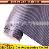 Hinmas 1.52x30m Air Free Bubbles Carbon Fiber 4d Vinyl Wraps High Glossy thumbnail-6