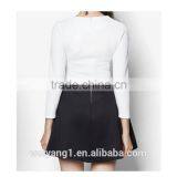New Fashion Colourblocked Long Sleeves Women Dress Prom Semi Cocktail Party Dress thumbnail-3