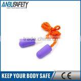 Bullet Shape Polyurethane Foam Colored Earplugs