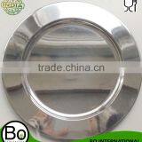 Stainless Steel Round Mirror Food Plate Tray thumbnail-2