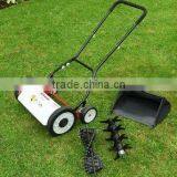 3-in-1 Hand Push Reel Mower-Scarifier-Aerator 18" thumbnail-1