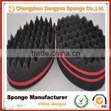 Double Sided Barber Hair Brush Sponge Dreads Locking Twist Coil Afro Curl Wave thumbnail-5