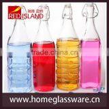 VINTAGE GLASS BOTTLE Natural Mineral Water Bottle With Metal Lock thumbnail-1