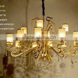 Chinese Style Wedding Decoration Metal Chandelier With Glass thumbnail-5