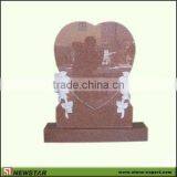 American Tombstone,Granite Tombstone,Headstone-Red Granite thumbnail-1