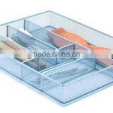 Store More Home Bases 6 Grid Metal Mesh Cutlery Tray For Kitchen thumbnail-2