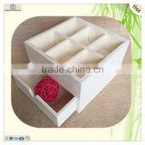 Mini Deep Divider Pine Plywood Wood Storage Box thumbnail-2