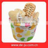 Colorful Basket Shower Paper Cask Bath Set thumbnail-1