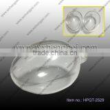 Cleverish Portable Cute Transparent Ellipse Plastic Storage Jewelry Wedding Box Kit thumbnail-1