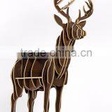 MDF Christmas Creative Furniture Deer Table Bookshelves Puzzle thumbnail-3