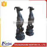 Life size garden decor bronze greyhound dog statue NTBA-D312A
