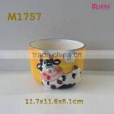 Easy Taking Ceramic Cute Cow Bowl thumbnail-1
