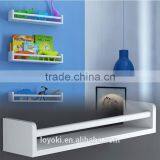 Children's Wall Shelf Wood 17.5 Inch Multi-use Bookcase Toy Game Storage Display Organizer Fully Assembled Shelving thumbnail-1