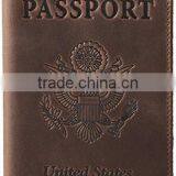 LOW Price High Quality Men Black Custom Genuine Leather Passport Holder COVER thumbnail-2