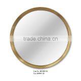 Wall Mounted Mirror In Stainless Steel Frame For Home Decor