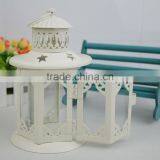 Outdoor Decorative House Style OEM Metal Lantern Candle Holders thumbnail-5