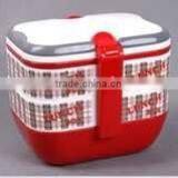 Portable Three Layers Rectangular Lunch Box With Lock thumbnail-2