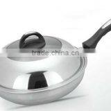 Tri-Layer Non-stick Steel Wok,casserole,chefpan thumbnail-1