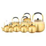 Hot Sale 0.75L-15L Cheaper Welded Spout Yellow Aluminum Water Kettle Tea Pot thumbnail-1