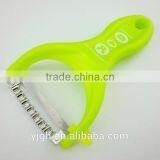 2014 New Design Kitchen Utensil Plastic Julienne Peeler With Potato Eye Dig thumbnail-1