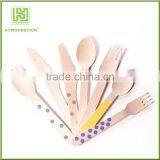 6" Length Eco-Friendly, Biodegradable, Compostable Wooden Utensils Cutlery thumbnail-1