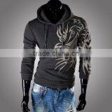 GZY -2016new Autumn Stocklot Men Fashionable 100% Cotton Hoodies Blank thumbnail-4