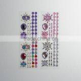 Set Of 4 Heart Star Stick On Self Adhesive Gems Colorful Rhinestones, Scrapbooking DIY Craft Acrylic Crystals thumbnail-2