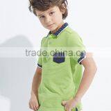 International Custom Printed Collar Contrast Chest Pocket Kids Polo Shirts thumbnail-2