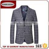 Wholesale Custom Style Fashion Suit Jacket Blazer Checked Men'S Suits For Sale thumbnail-1