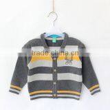 Baby Woolen Striped Sweater Cardigan thumbnail-1