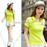 2017 Latest Women Polo Custom Cheap Polo Shirt Fashion Design Polo T-shirts thumbnail-1