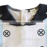 Short Sleeve Baby Bodysuit Navy Style 100% Cotton Romper For Toddler Knitted Kids Clothes Wholesale thumbnail-3