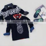 Wholesale Fashion Pure Cotton Sweater All-match Printed Pattern Kids Sport Sweater thumbnail-4