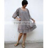 Fat Summer Cotton Dress Casual Summer Dress Hot Sale thumbnail-1