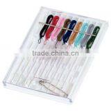 Pocket Pre-Threaded Sewing Kit - Has 10 Pre-threaded Needles With Assorted Thread Colors, 2 Buttons and a Safety Pin thumbnail-4