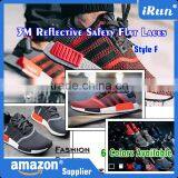 2016 Hot Sale 3M Scotchlite Ultra Reflective Fibers Shoelaces - Red Flat Feature Sneakers Laces - Custom Length Acceptable thumbnail-5