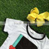 2016 Baby Girls Boutique Outfits Girls Summer Capri Clothing Baby Girls Back to School Otufits With Accessories thumbnail-2