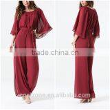 New Arrival Long Sleeve Unique Shape Jumpsuit Wide Leg Women Jumpsuit for Adults thumbnail-1
