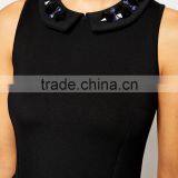 Premium Skater Dress in Structured Bonded Fabric With thumbnail-3